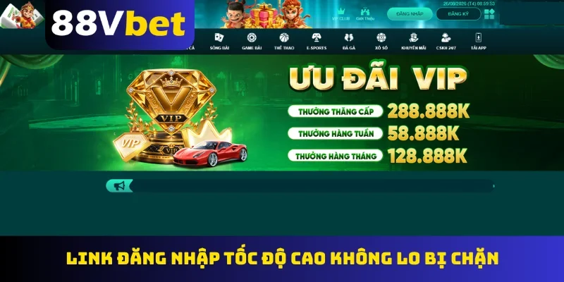 Link đăng nhập tốc độ cao không lo bị chặn
