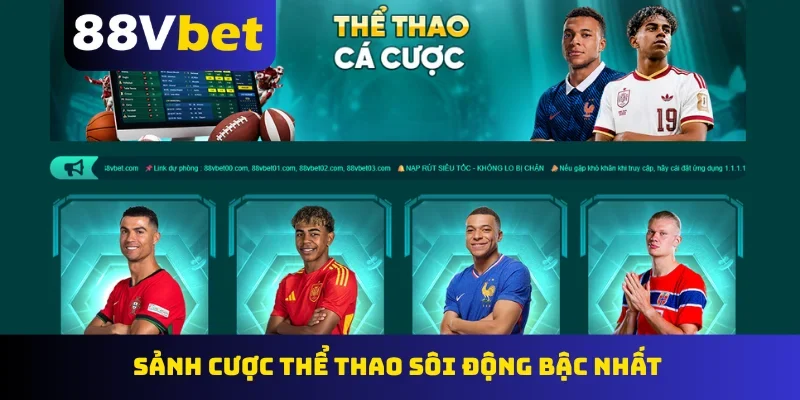 Sảnh cược thể thao sôi động bậc nhất